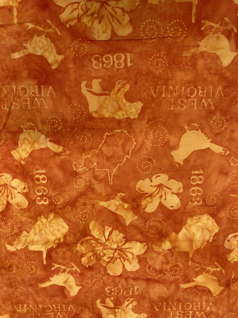 1863-4 (Orange) Sold by Yard